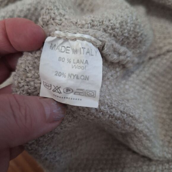 Brandy Melville Womens Open Front Cardigan Wool Blend High Low One Size - Picture 7 of 8